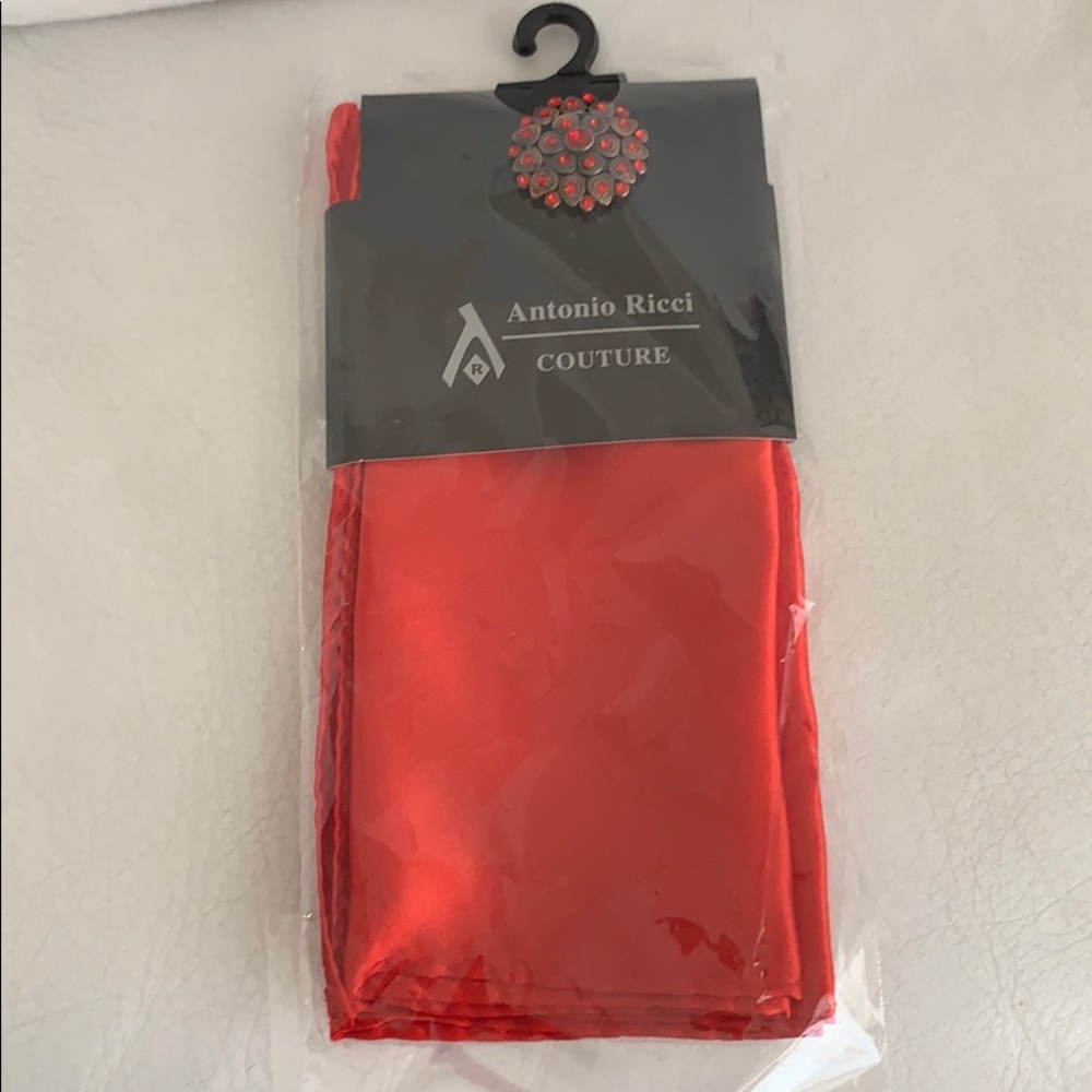 Antonio Rici  pocket square and lapel  pin